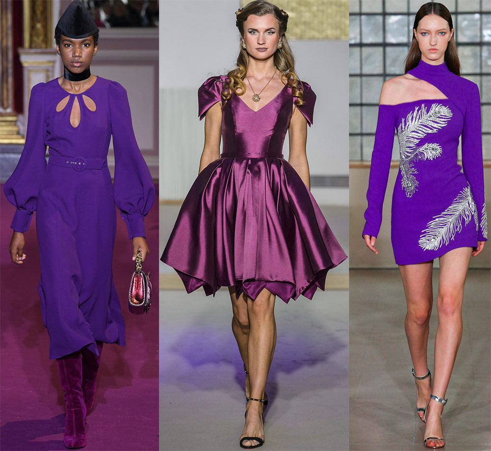 Beautiful purple dresses