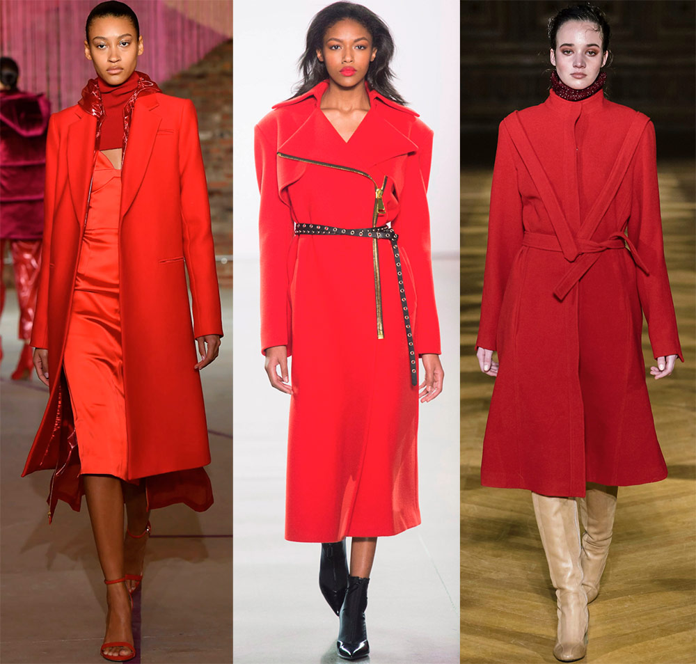 Chic red coats