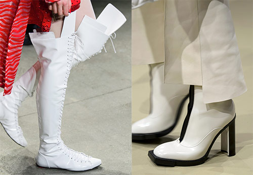 Snow-white shoes for the winter 2024-2025