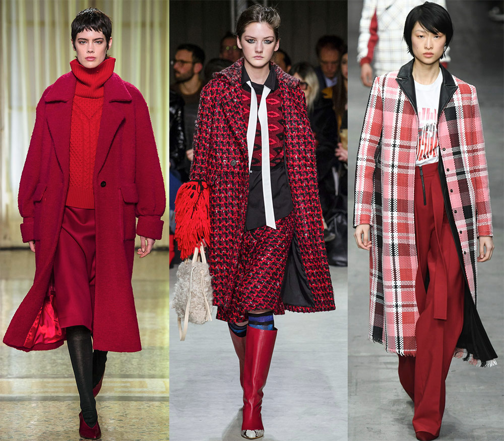 How to wear a red coat