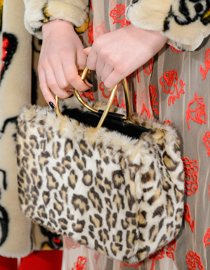 Fur women's bag