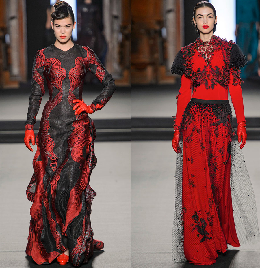 Red and black dresses 2024-2025