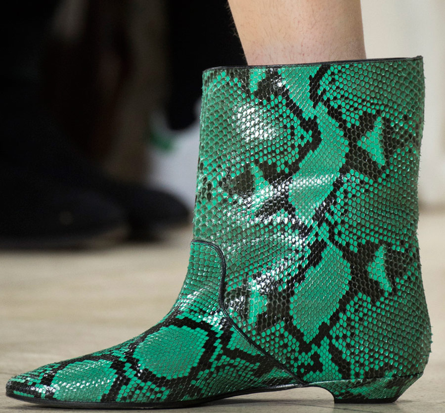 Fashionable python shoes