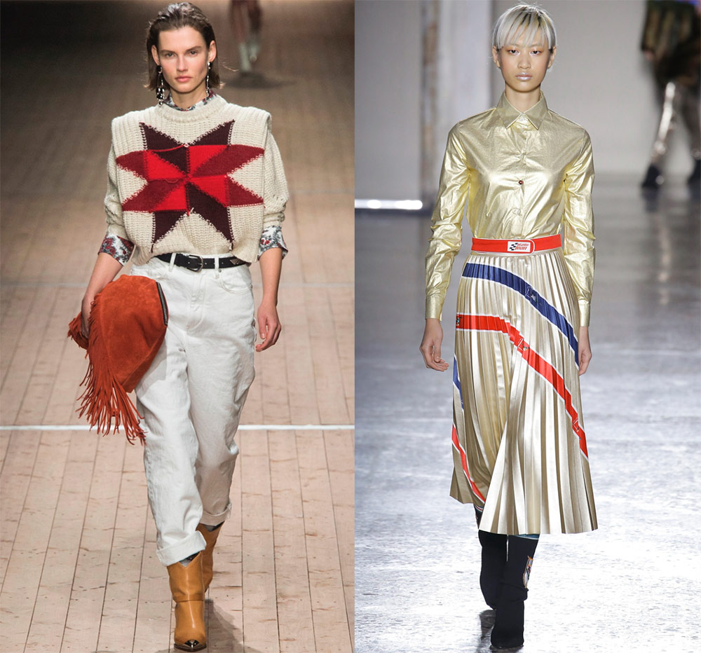 Red accents in fashion 2024-2025