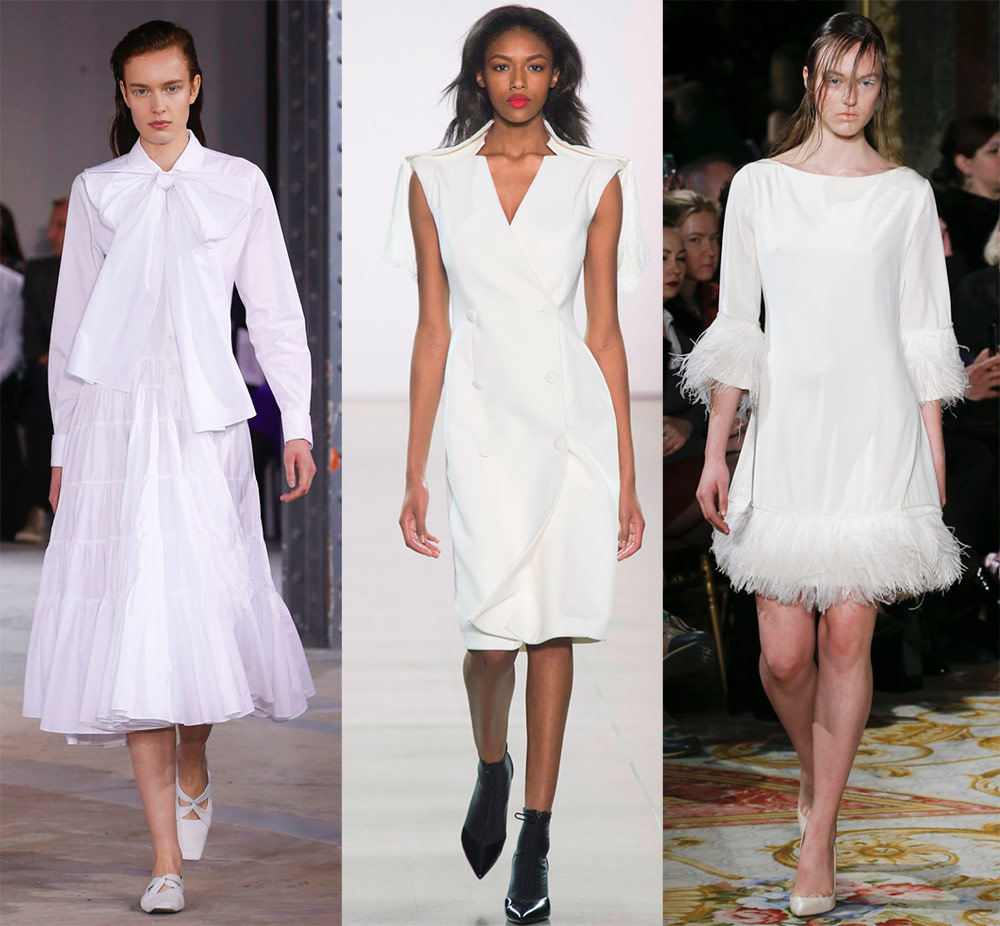 Winter white dresses