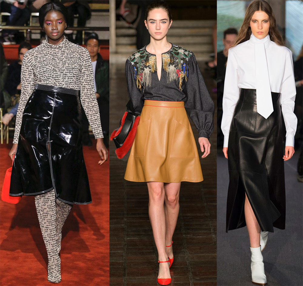 Fashionable leather skirts -2024-2025