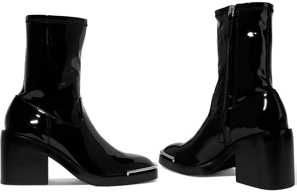 PVC ankle boots