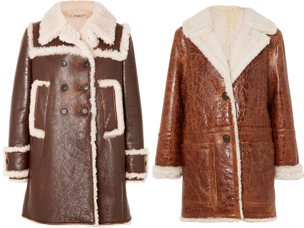 Fashionable women's sheepskin coats