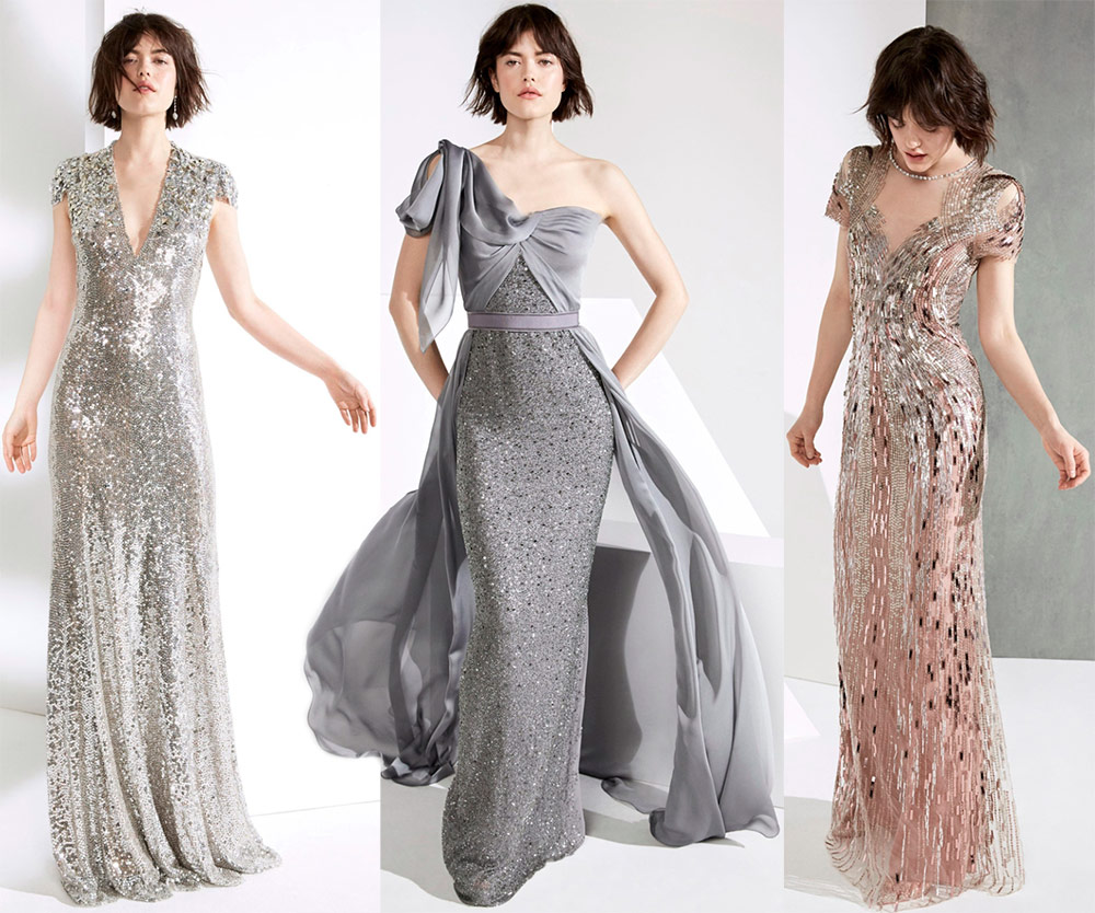 Floor-length evening dresses for New Year