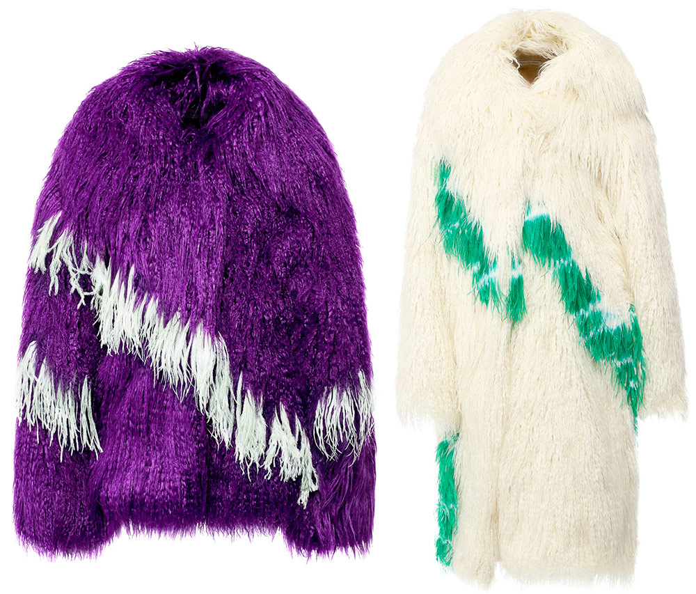 Faux fur coats