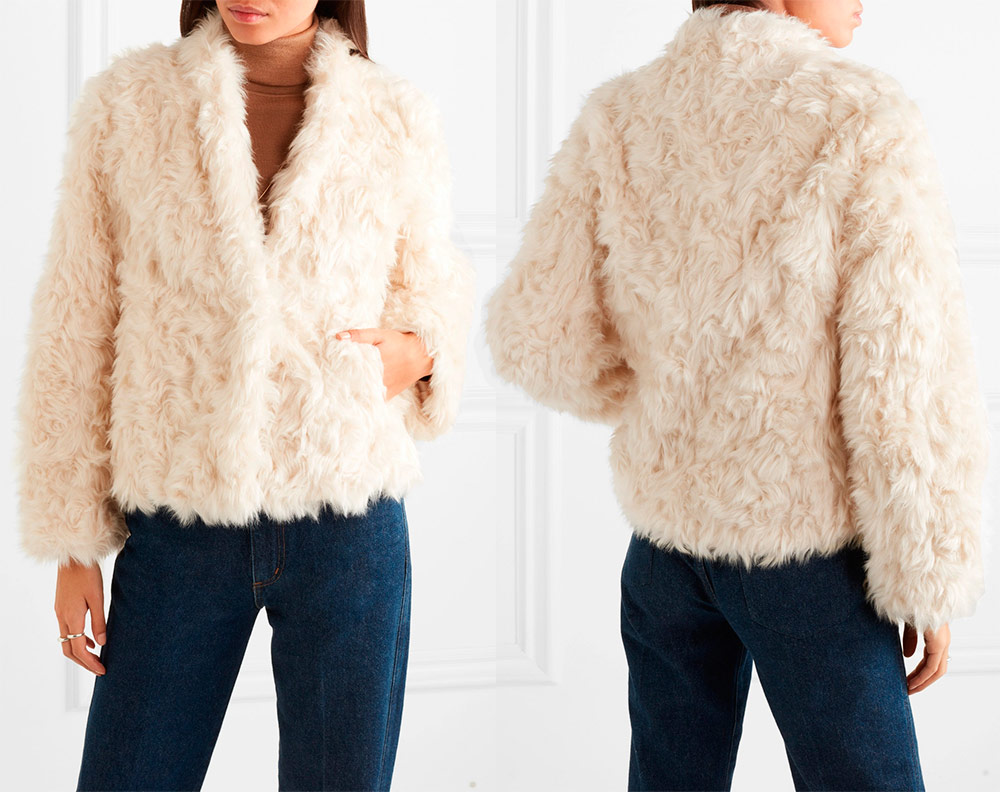 Faux fur coat