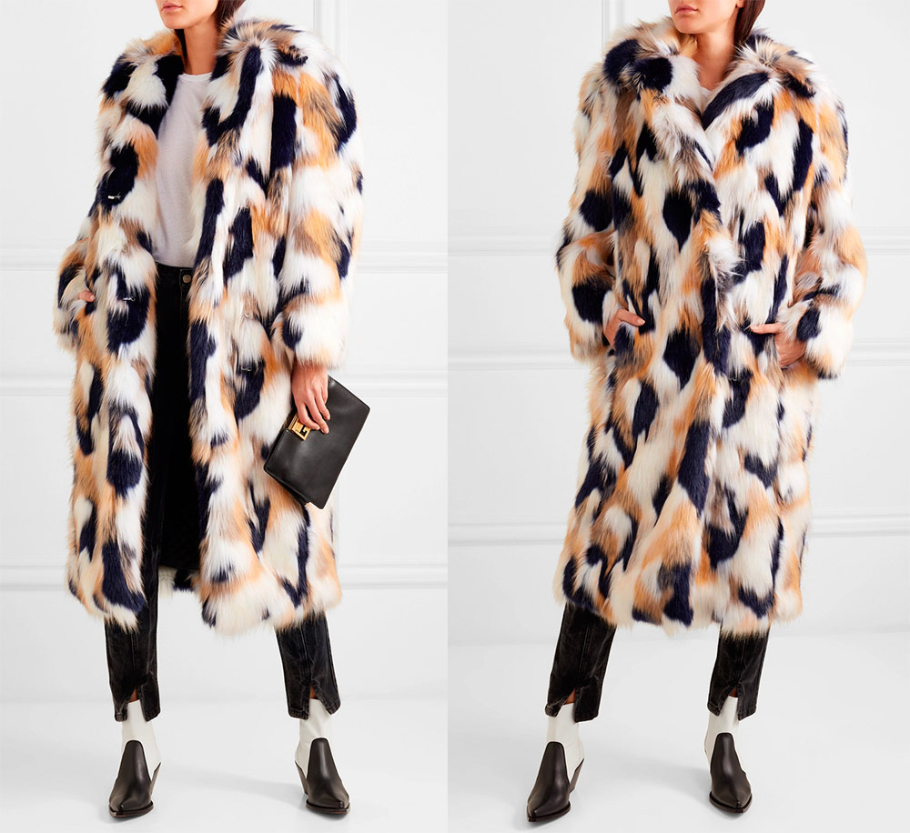 Faux fur coat