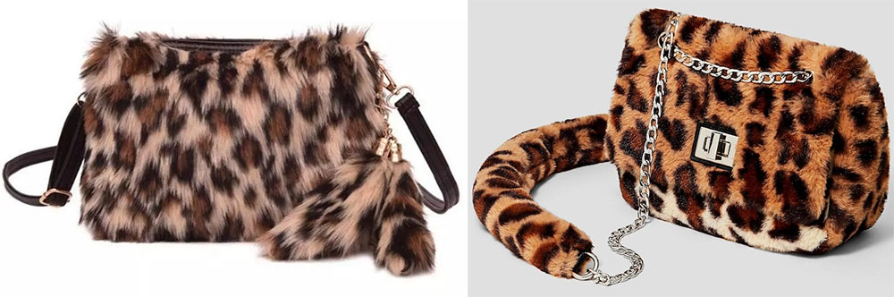 Faux fur leopard bag - fashion trend