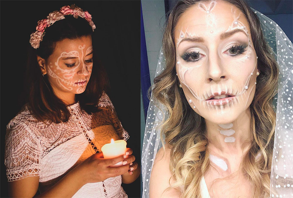 Halloween Bride Makeup