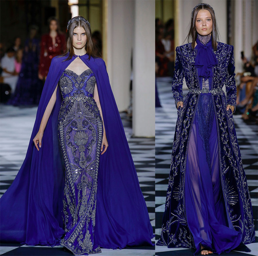 Zuhair Murad Evening Blue Dresses