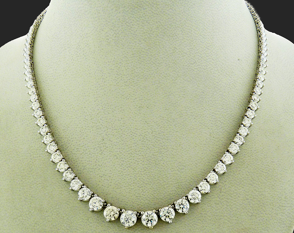 Riviera necklace - a sparkling river of gems