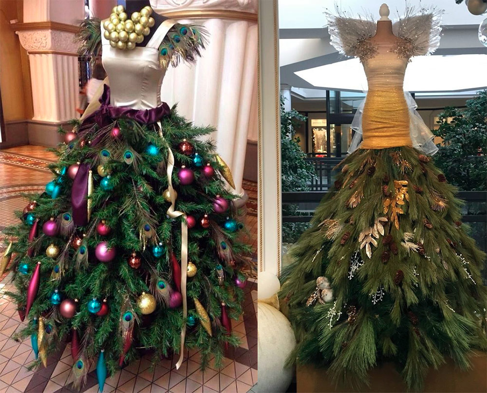 Fashionable Christmas tree for New Year