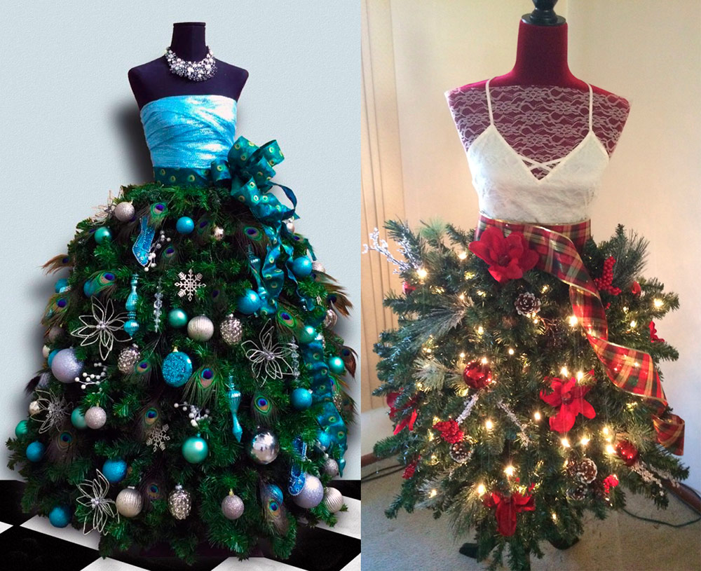 Fashionable Christmas tree for New Year