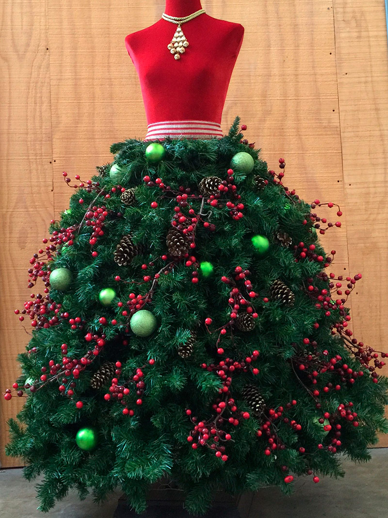 Fashionable Christmas tree for New Year