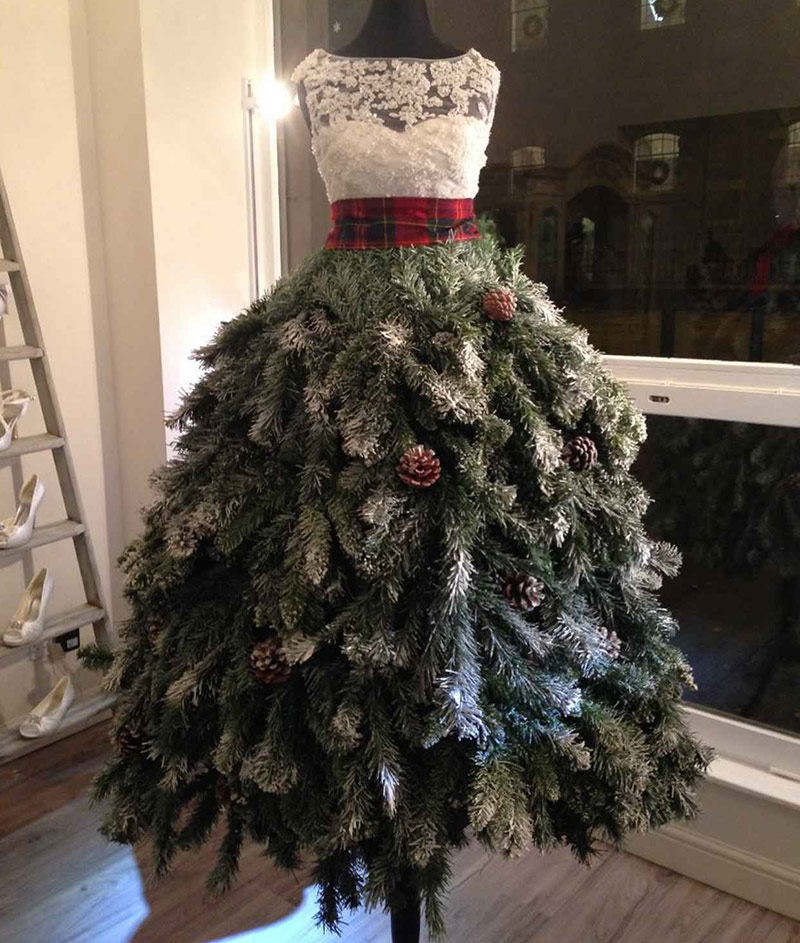 Fashionable Christmas tree for New Year