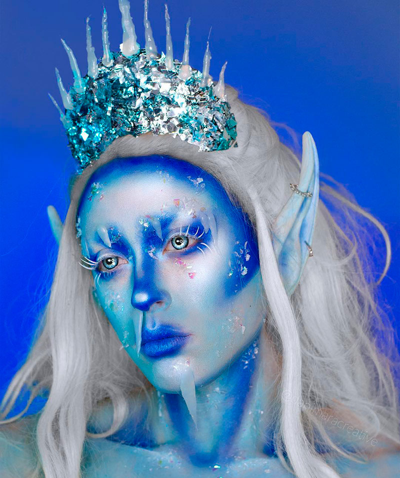 Fantasy makeup Ice Queen