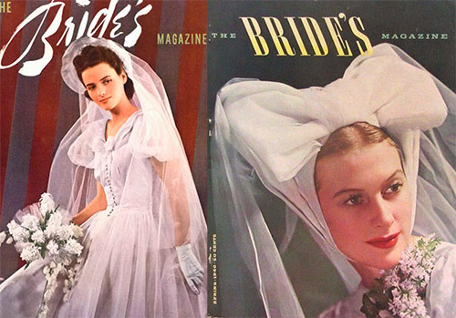 1940s vintage bridal fashion magazines