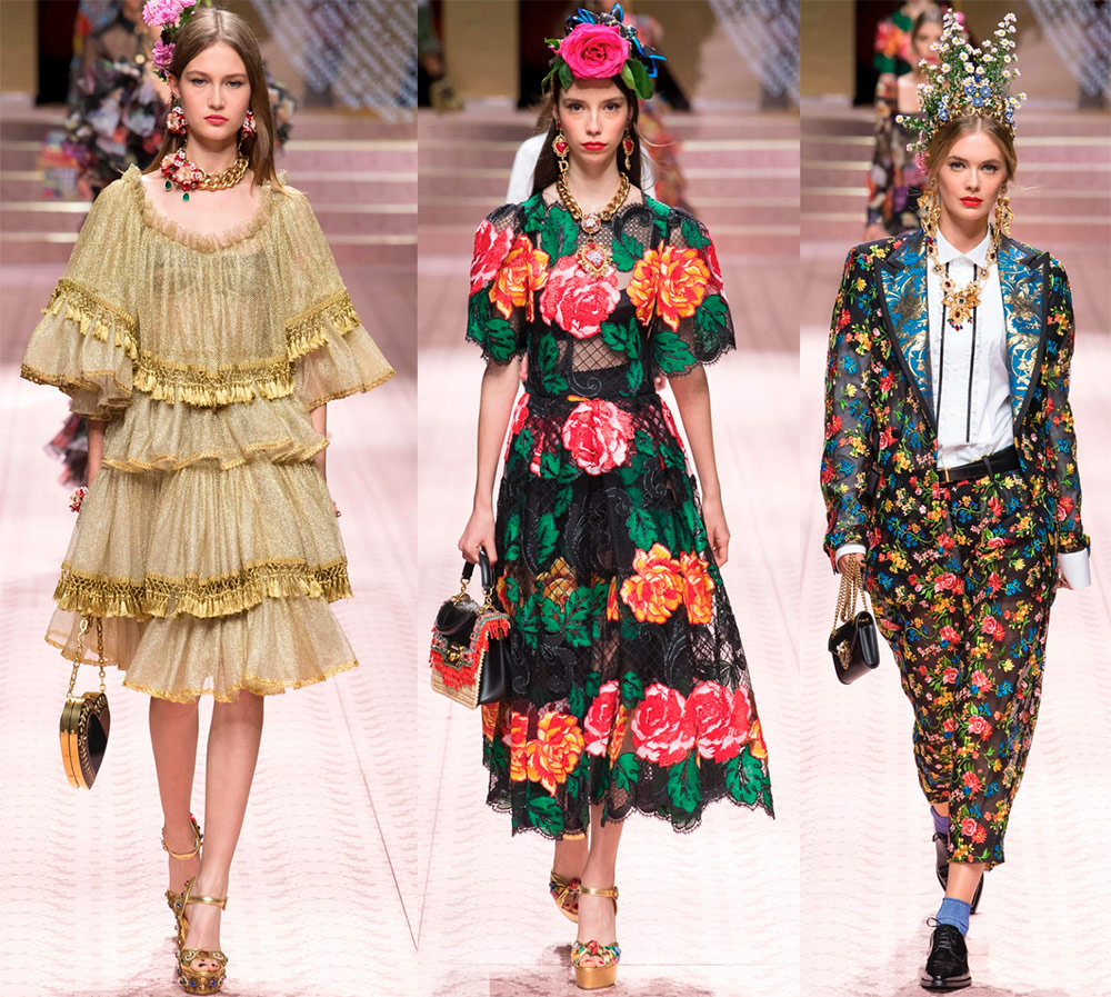 Fashionable women's clothing and accessories spring-summer 2024 Dolce & Gabbana