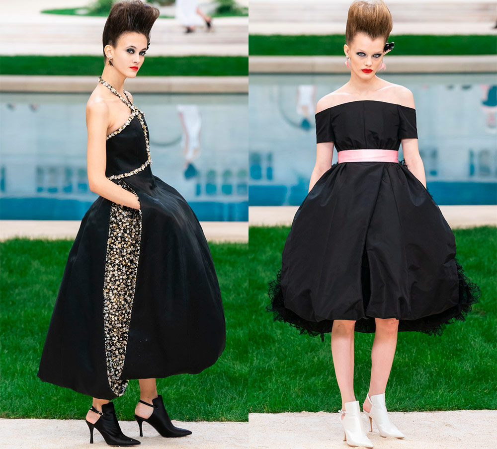 Chanel Black Romantic Dresses