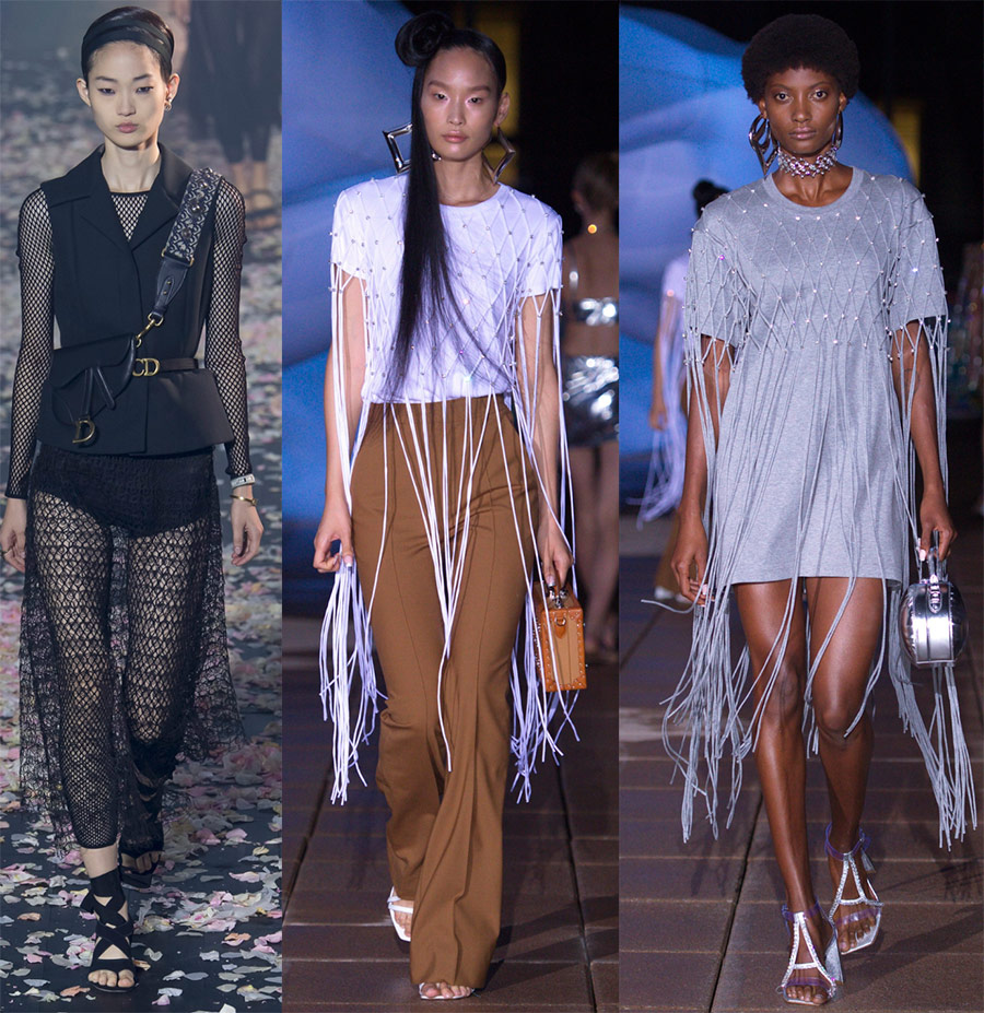 Mesh clothing is a fashion trend