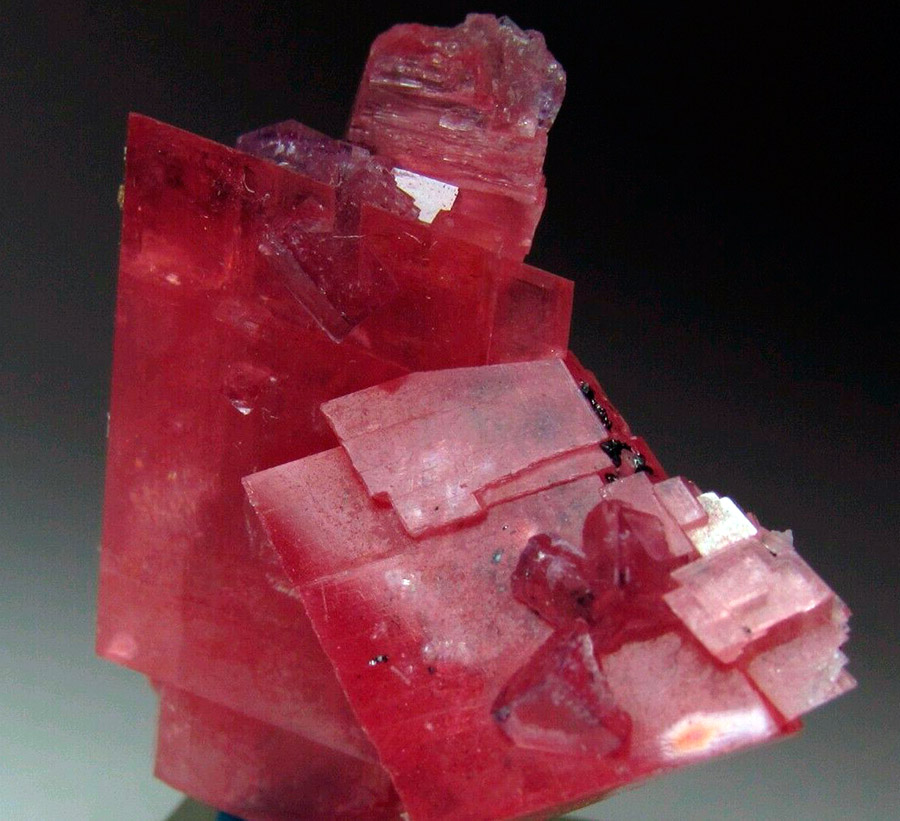 Rhodochrosite crystals