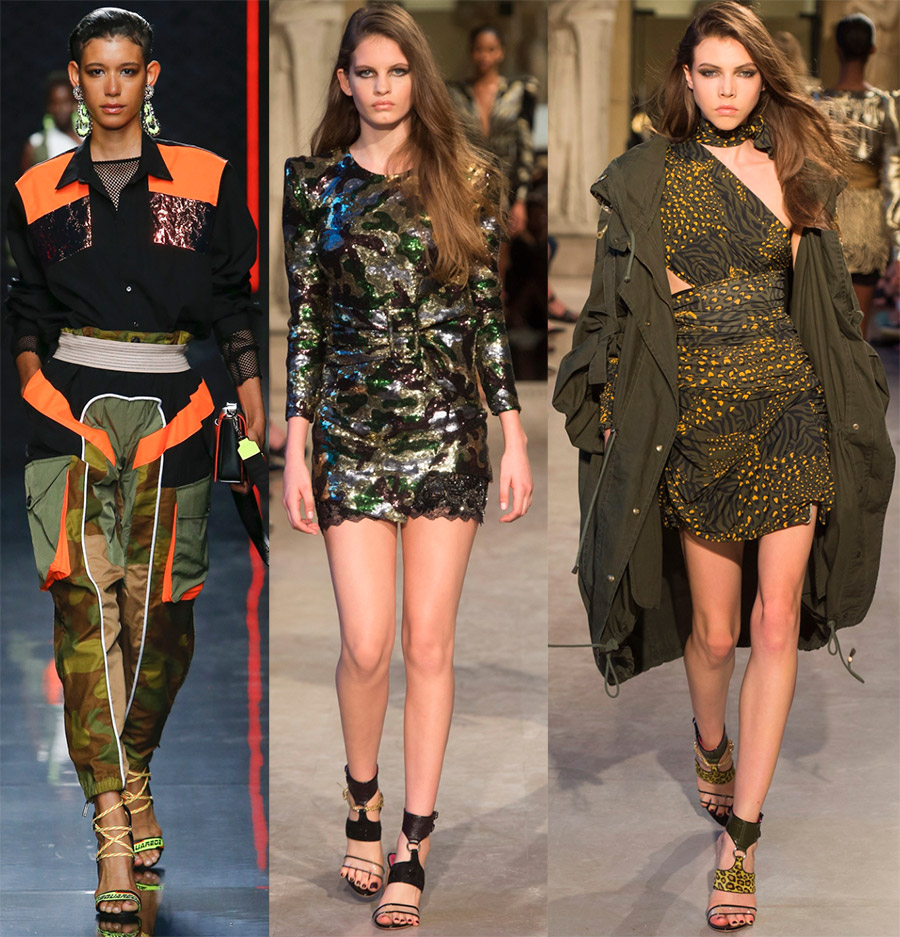 Fashionable images in military style spring-summer 2024