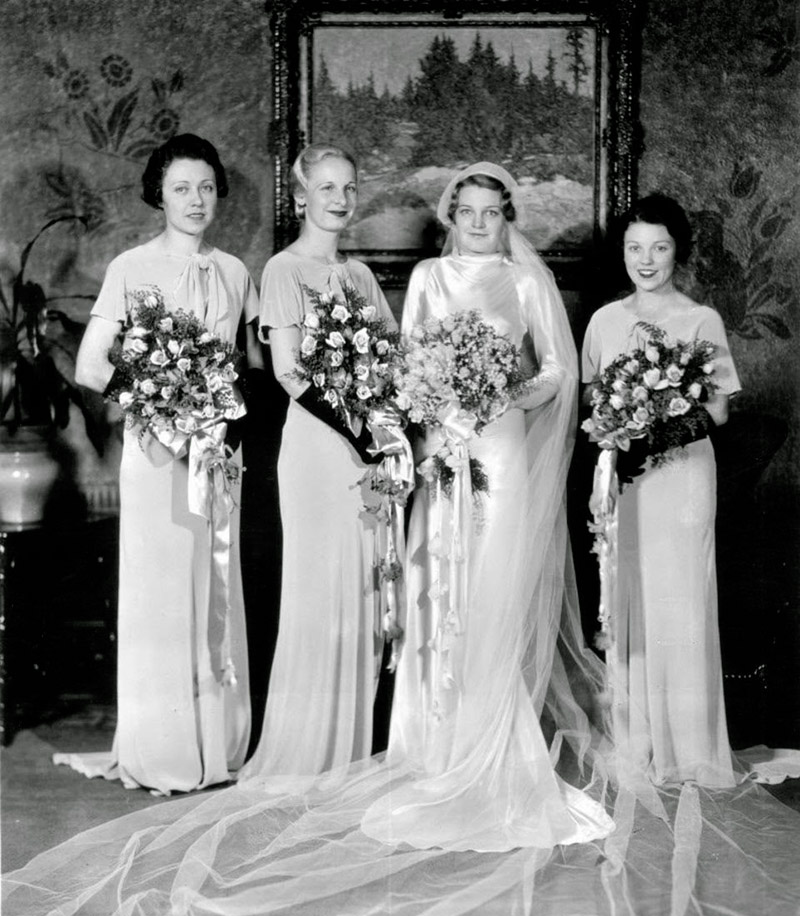 1930s brides and dresses