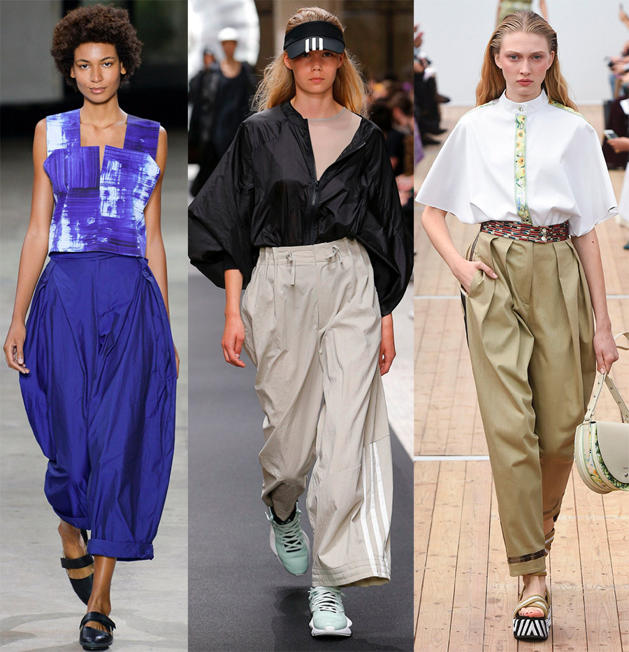 Fashionable wide leg pants