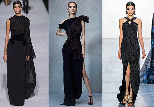 35 black evening dresses for spring / summer 2024