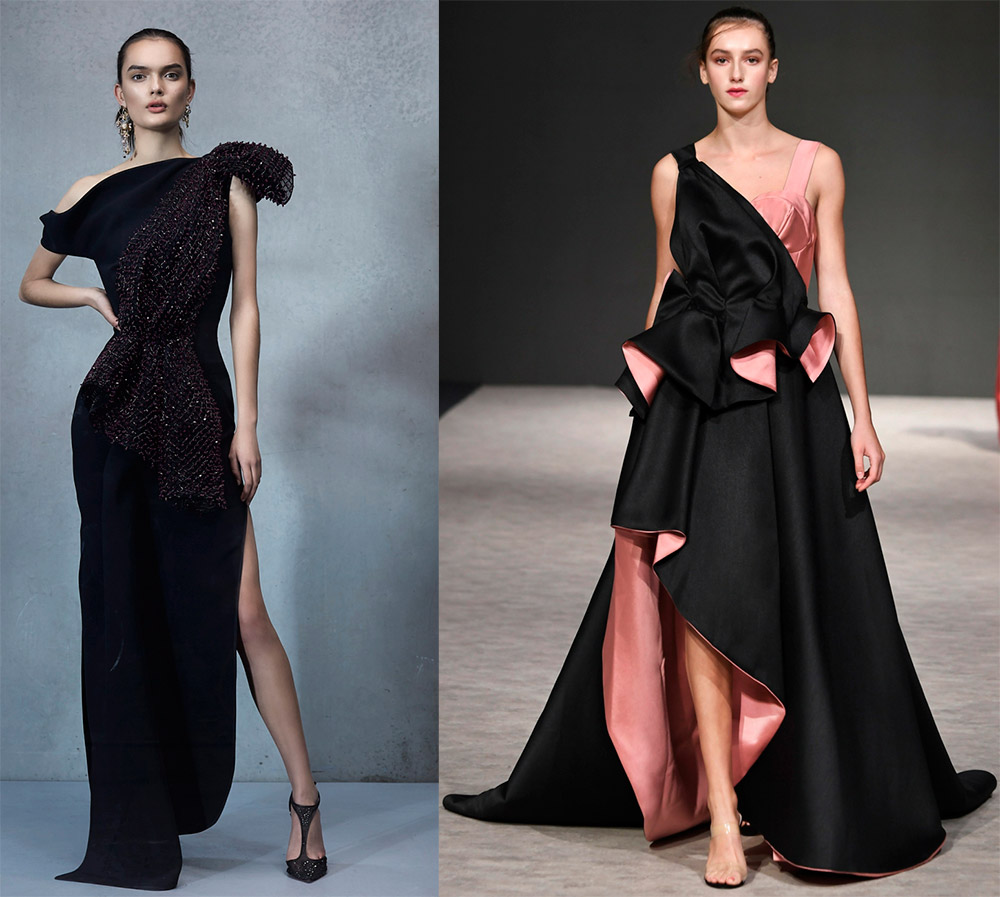 evening dresses black