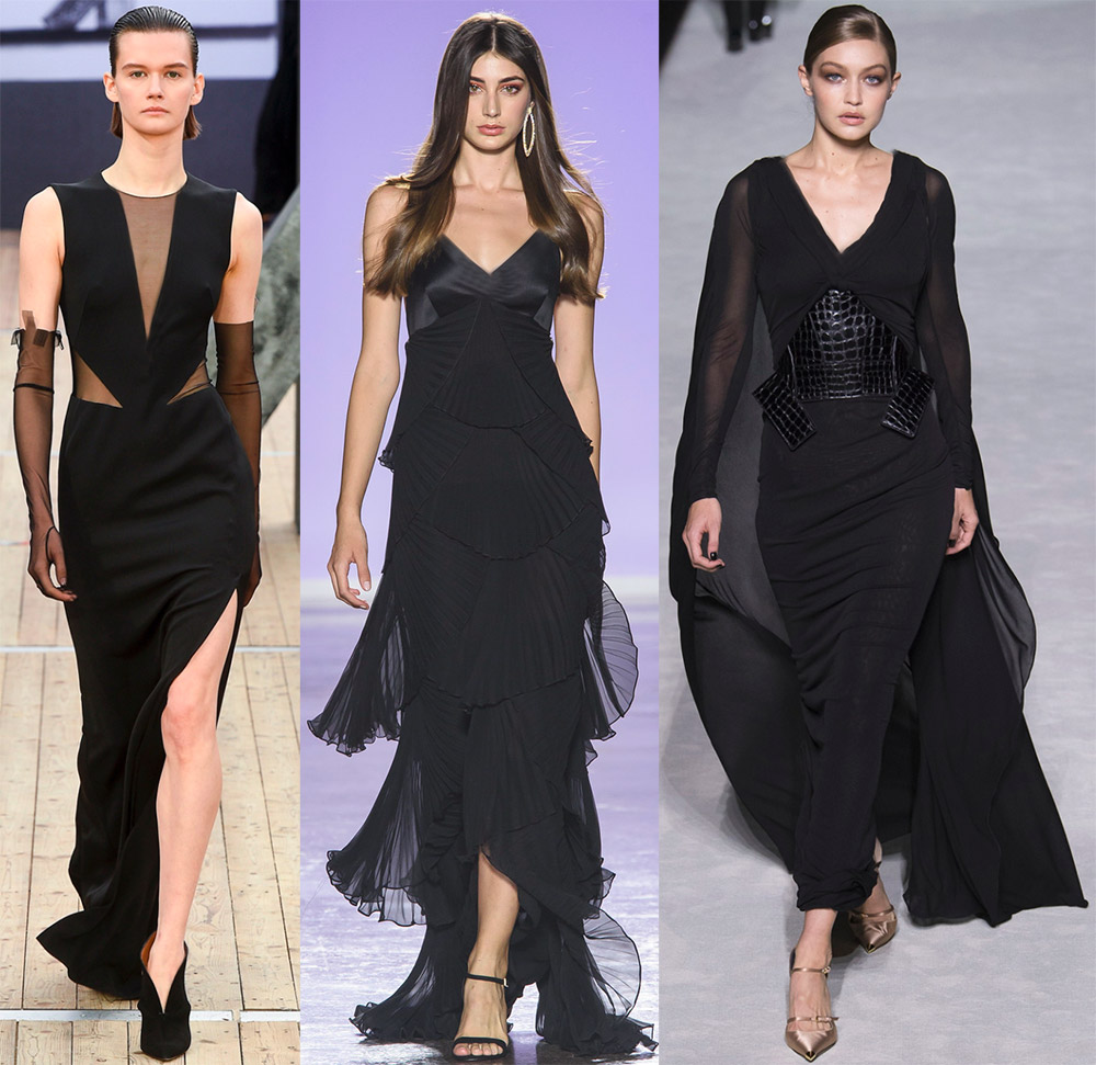 35 black evening dresses for spring / summer 2024