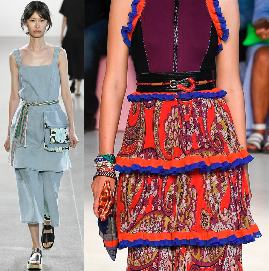 Braided belts and ropes - fashion trend