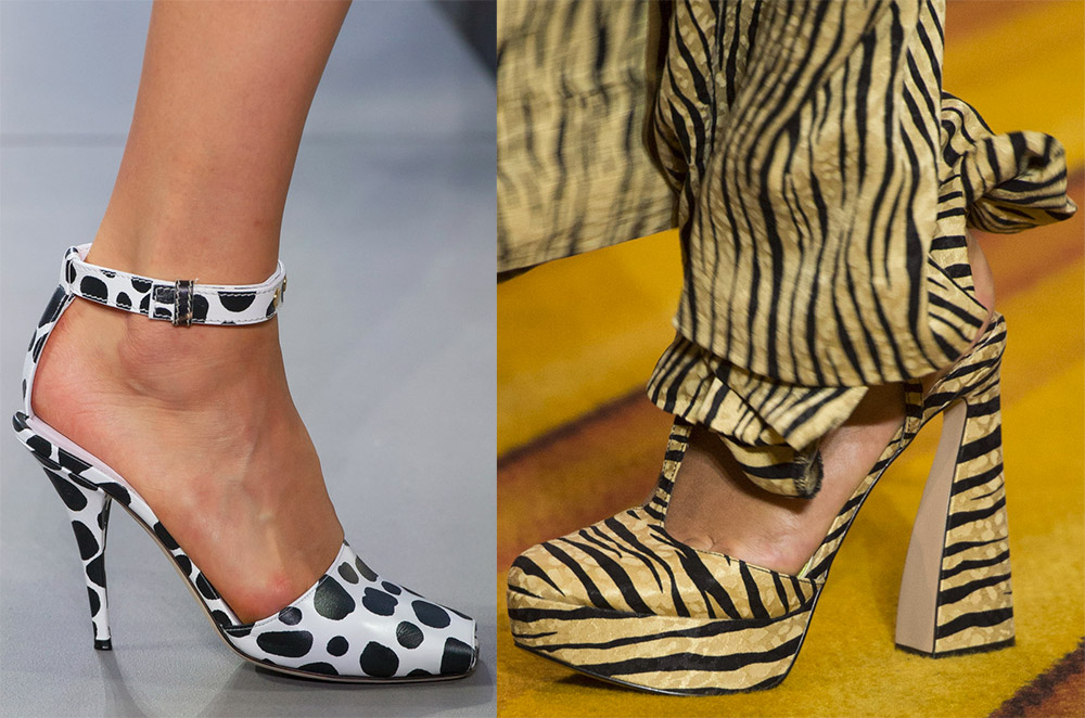 Animal print sandals