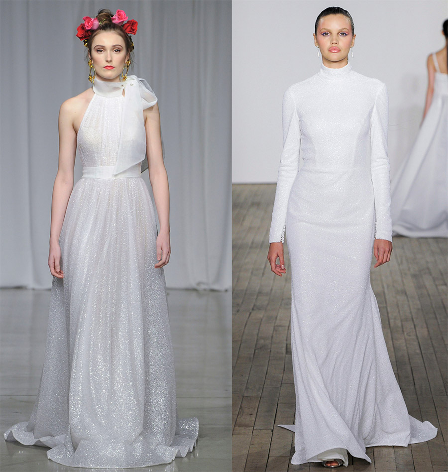 Luxurious and simple wedding dresses