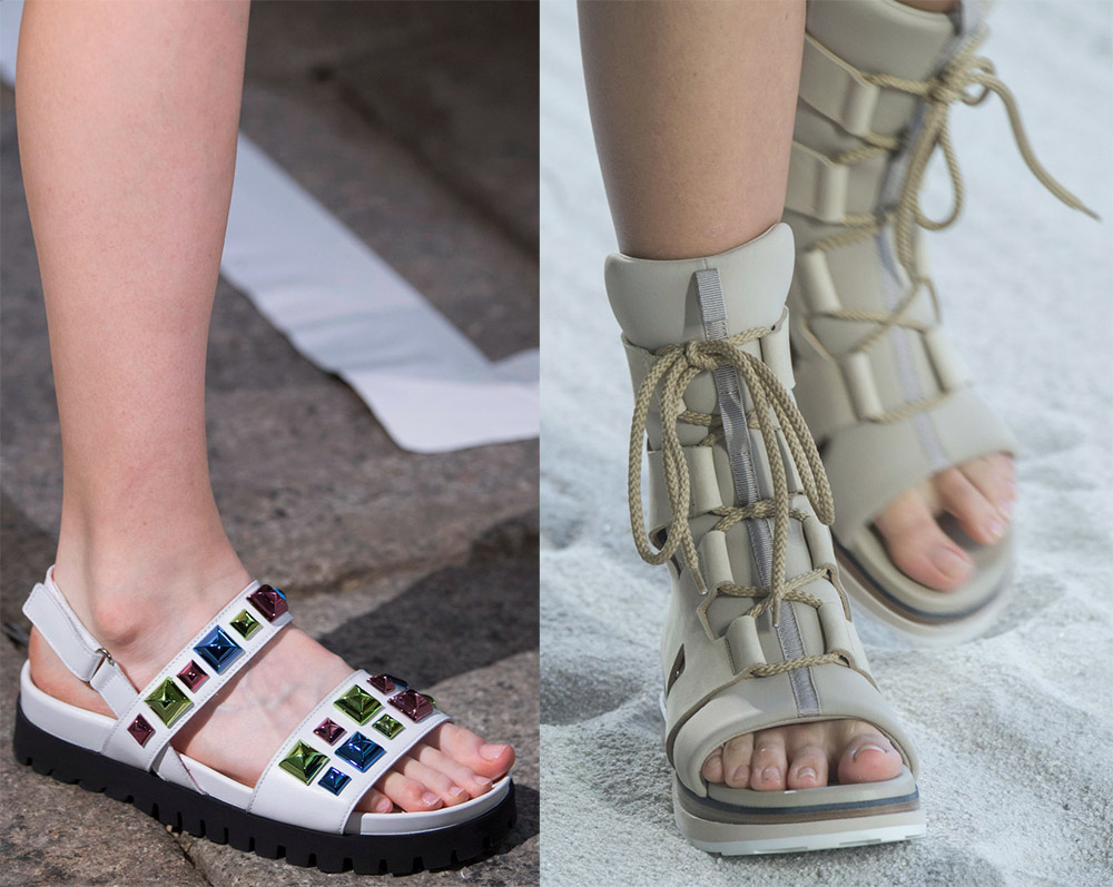 Fashionable flat sandals - summer 2024