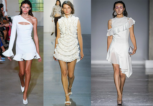 Short white prom dresses for school