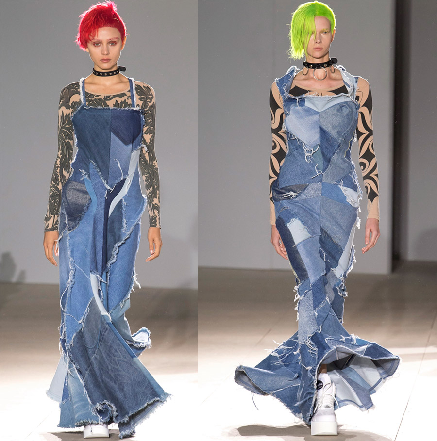 Denim patchwork and fashion trends