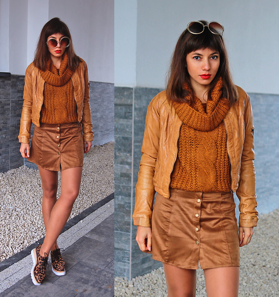 Caramel color in clothes