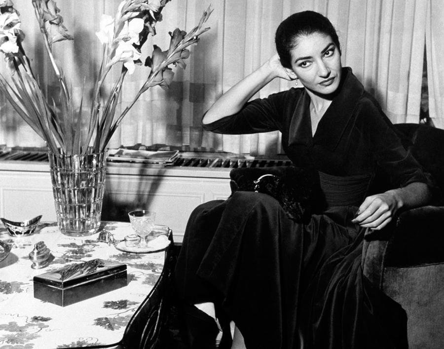 La chanteuse Maria Callas