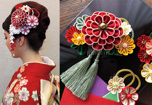 Japanese kanzashi hair jewelry and fashion trends