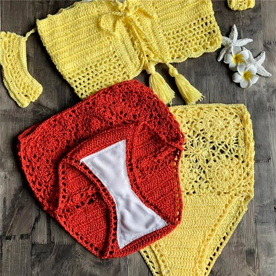 Who is a knitted swimsuit suitable for - tips and tricks