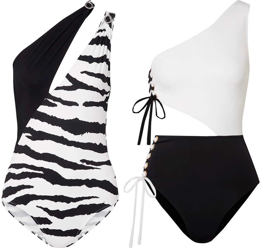 Asymmetrical swimwear