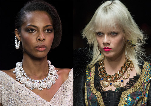 Choker, necklaces and chains from the 2024 collections