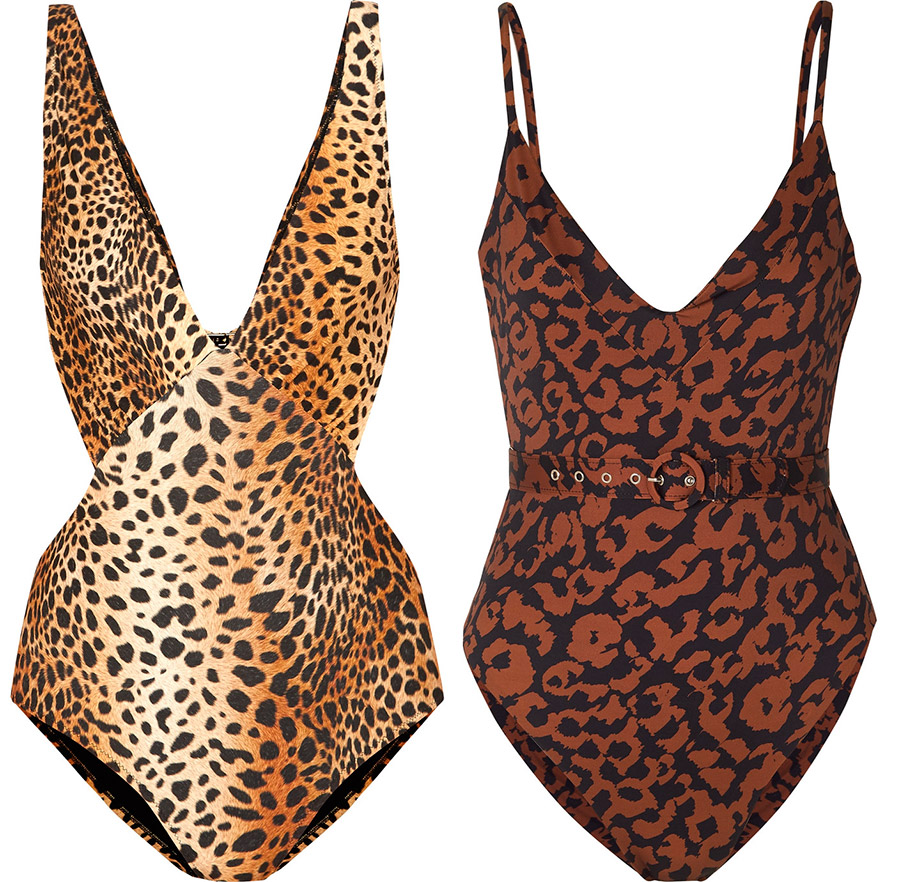 Leopard print swimsuit