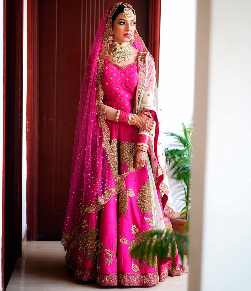 Bridal wedding saree